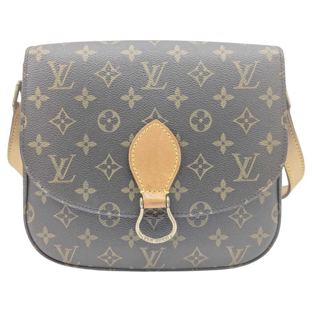 LOUIS VUITTON Monogram Saint Cloud Shoulder Bag Crossbody Brown